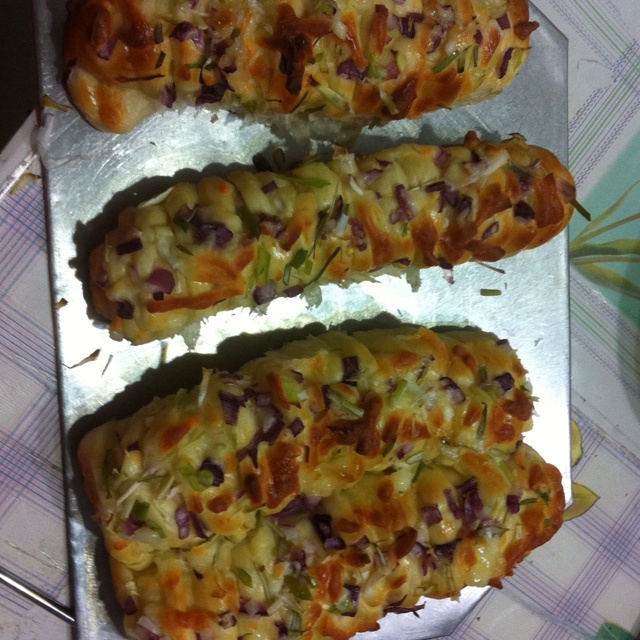 香葱芝士面包条