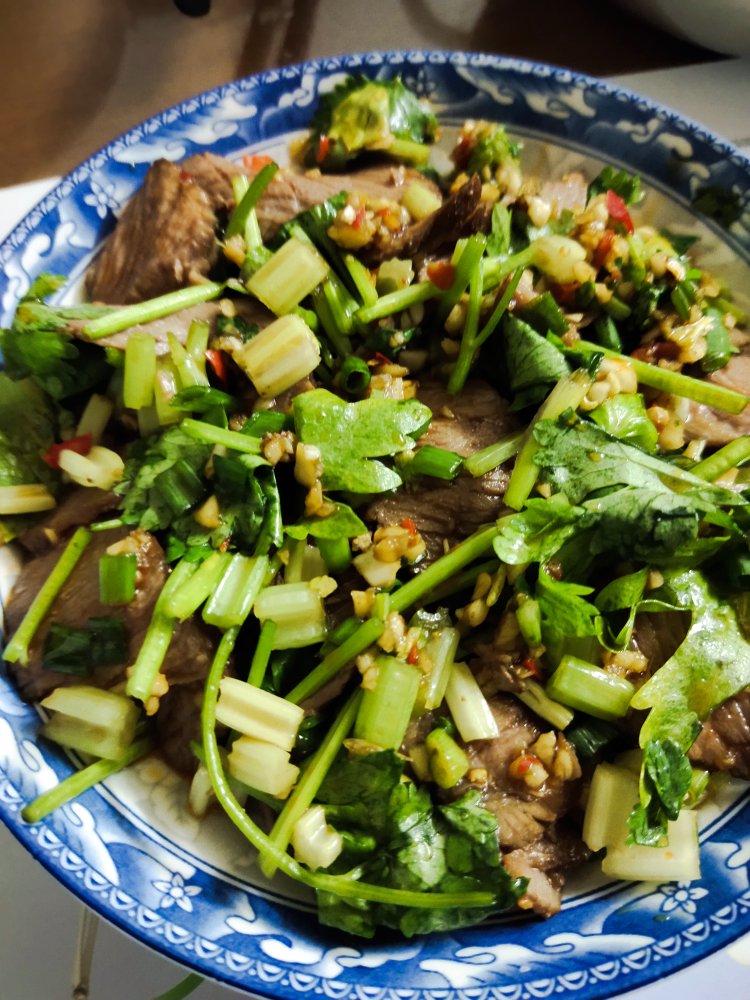 干拌牛肉，待客下酒的好菜