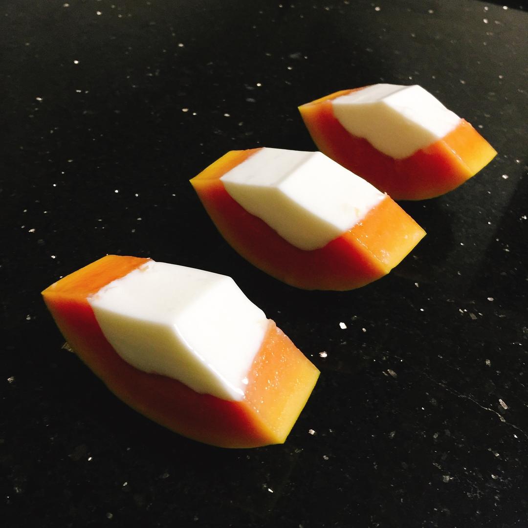 木瓜奶冻——（详细步骤）