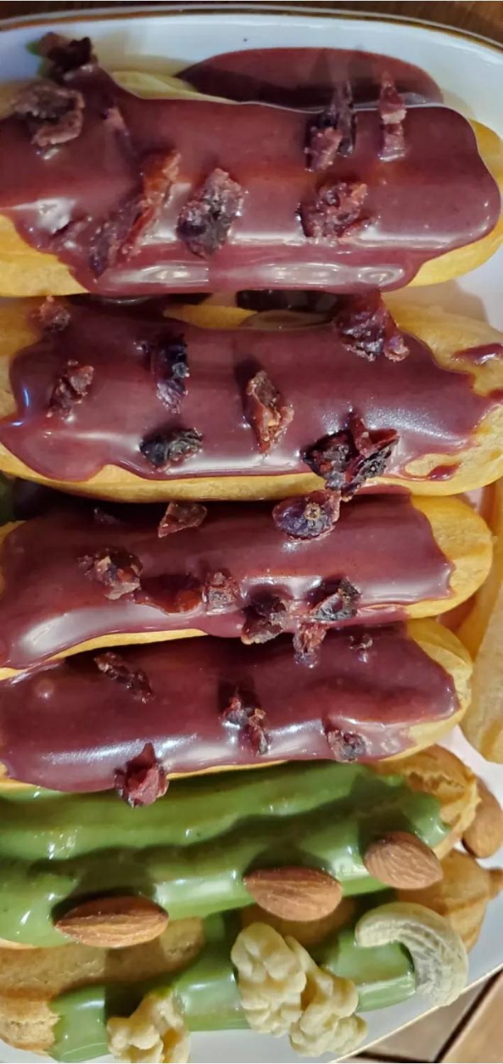 （视频菜谱）手指泡芙 Éclair／闪电泡芙