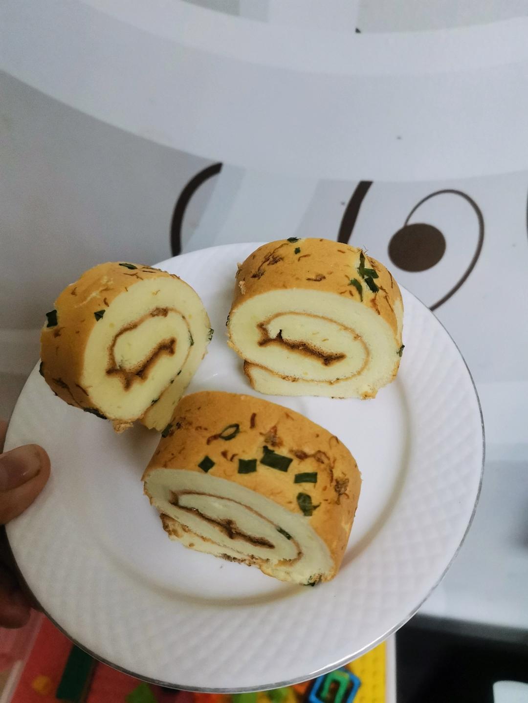 【蛋糕卷小分队】2：香葱肉松蛋糕卷