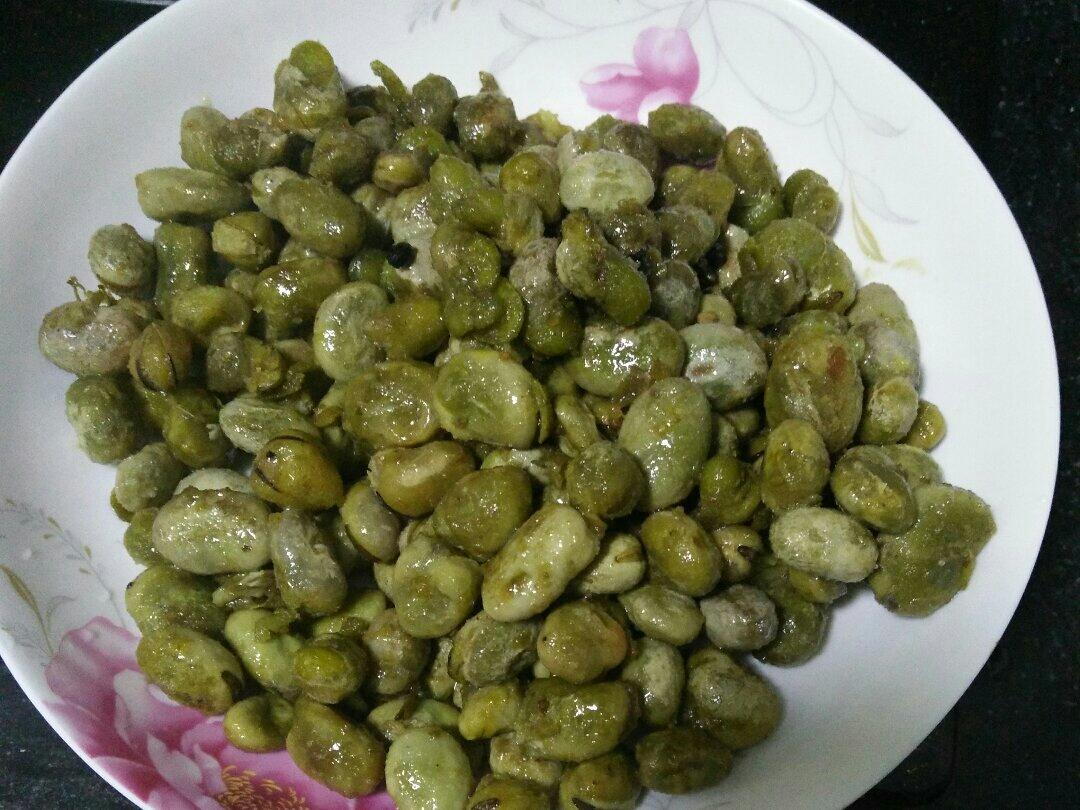 炒胡豆的做法