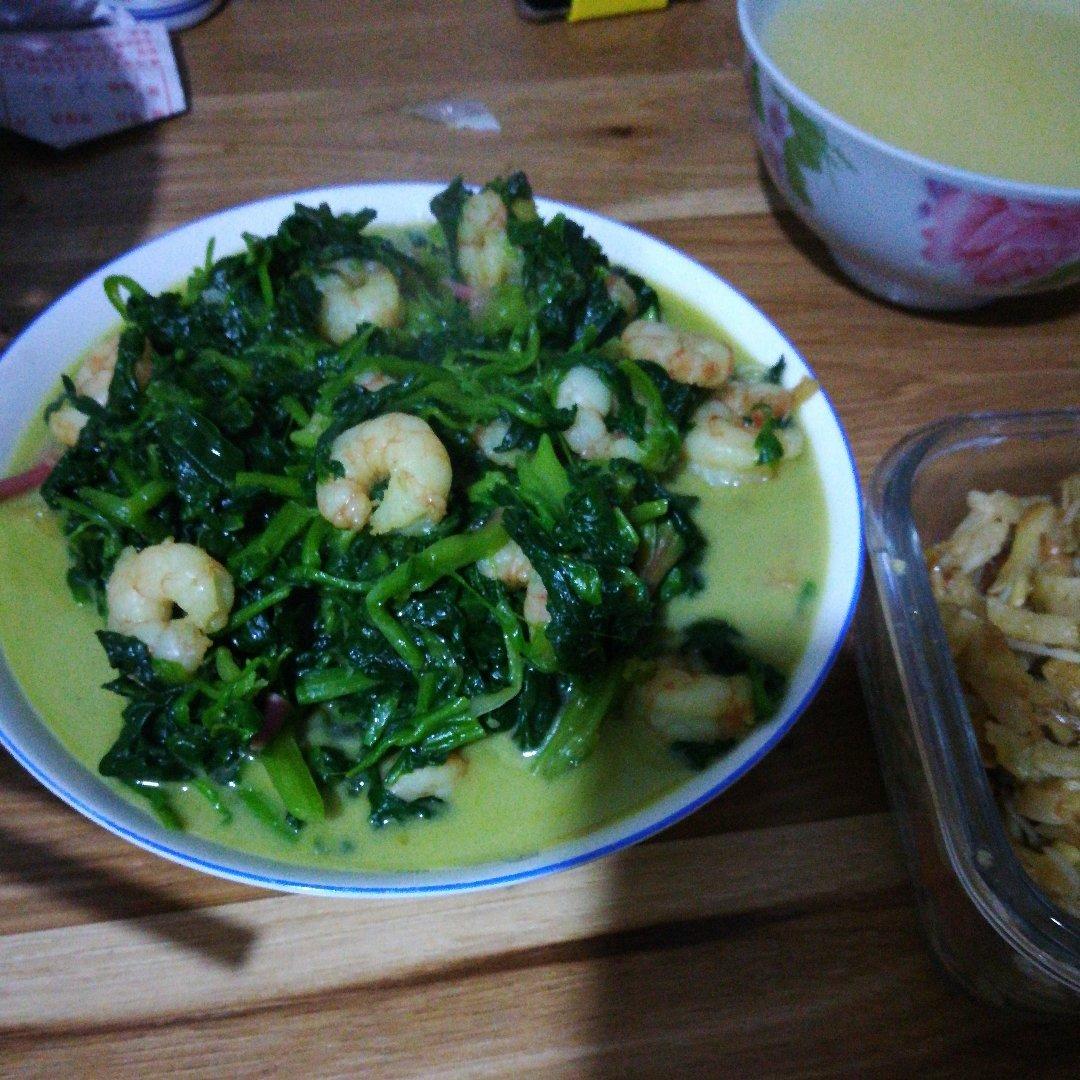 菠菜虾仁