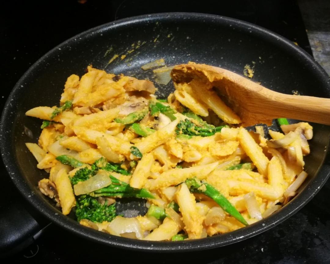 [纯素] 半小时午餐 #2 鹰嘴豆酱意面