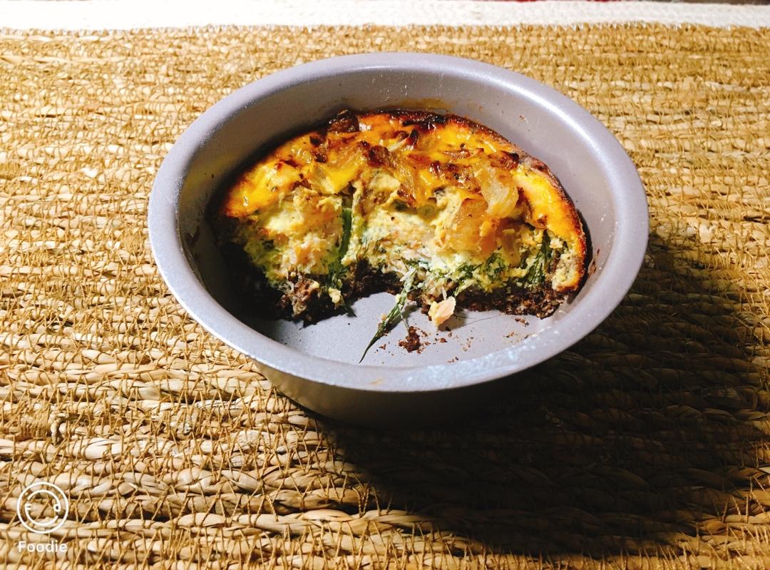 烟熏三文鱼莳萝法式咸塔Smoked Salmon,Dill and Sour Cream Quiche