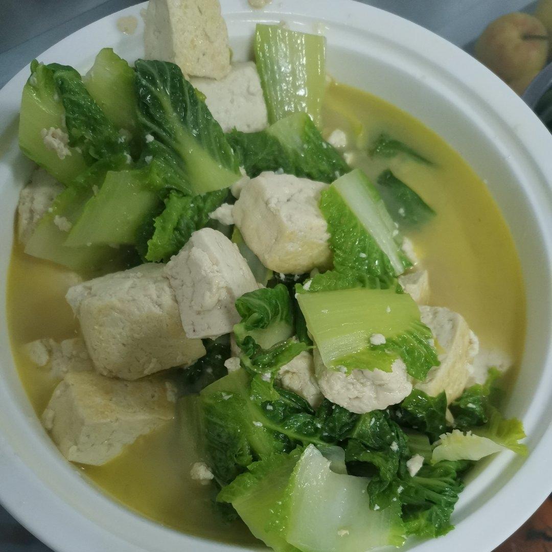 小白菜炖豆腐