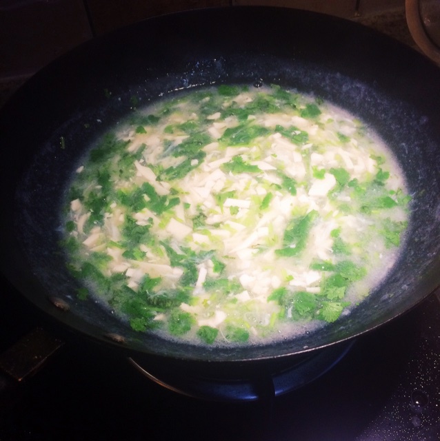 香菜豆腐羹