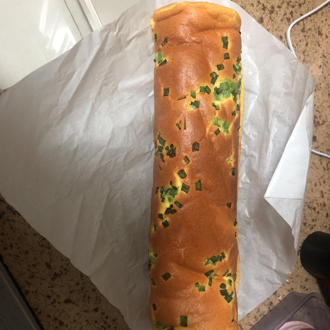 香葱咸味蛋糕卷