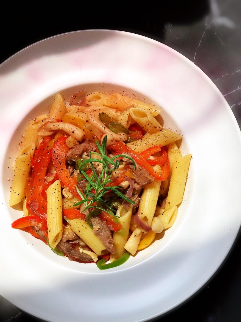 黑椒牛肉意大利面（通心粉）