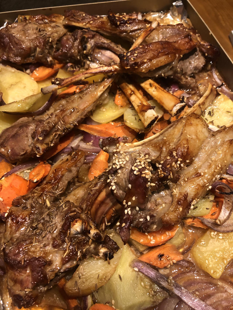 超好吃的烤羊排烤箱版