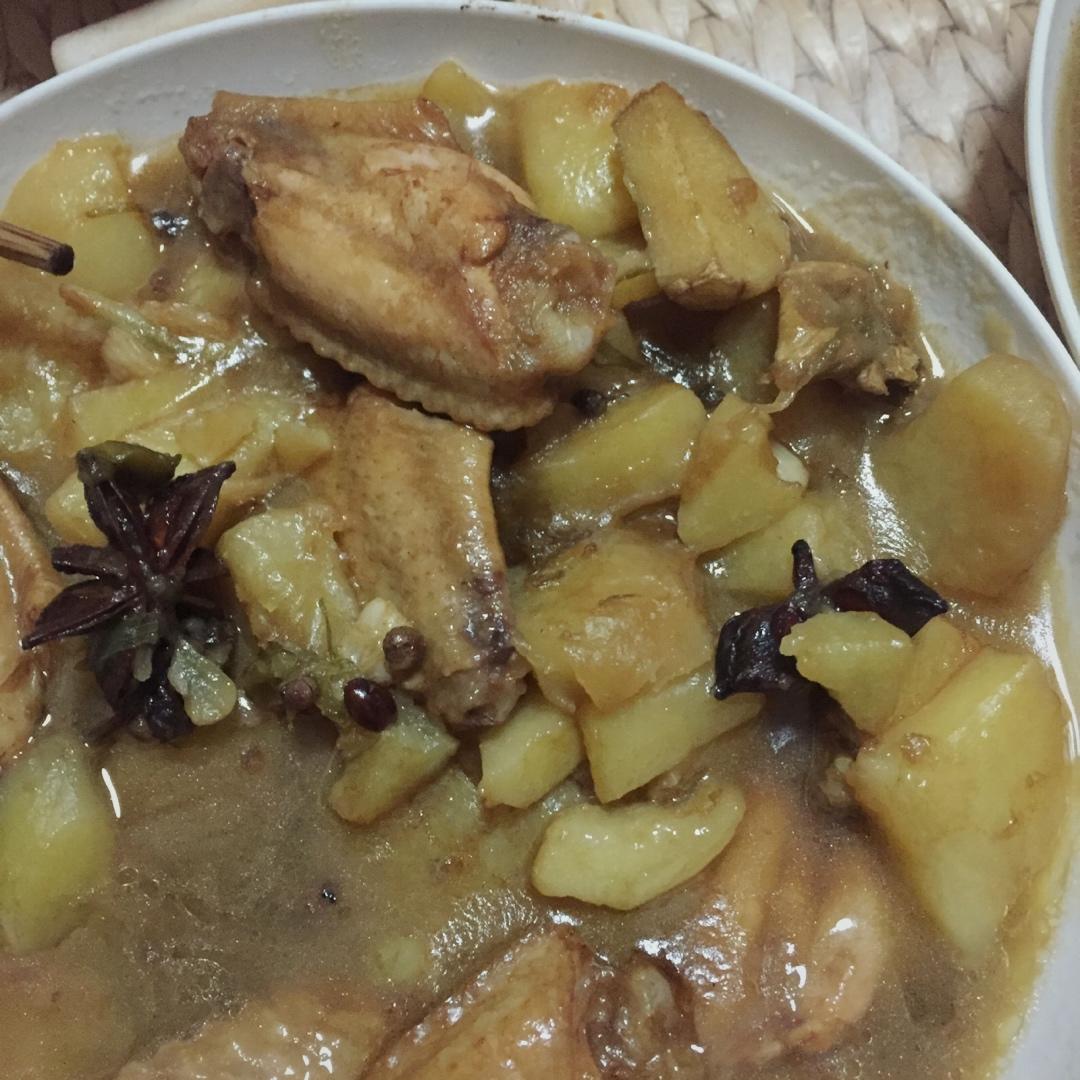 土豆炖鸡翅（快手零失败）