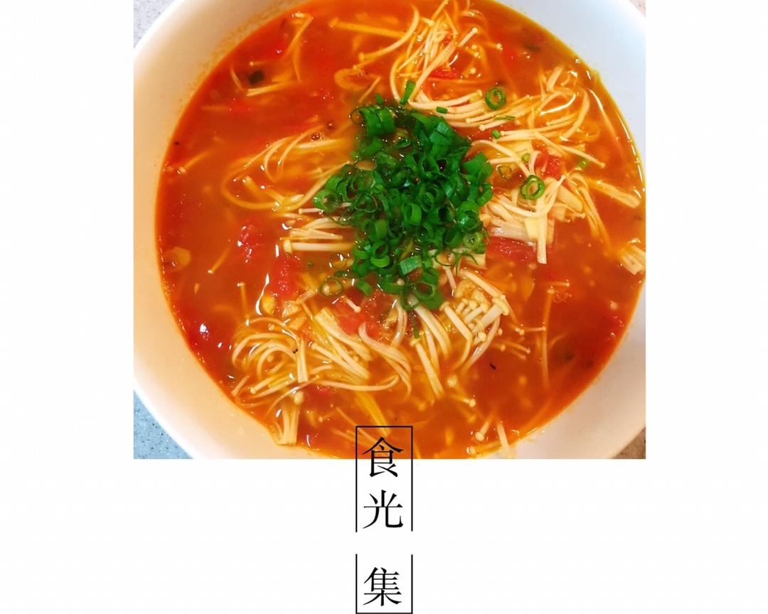 番茄金针菇的做法