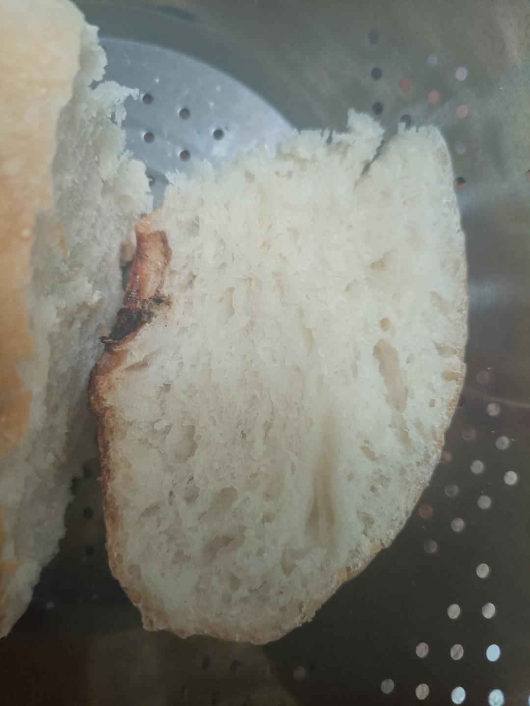 法式乡村硬欧面包 无糖无油 外脆里软麦香味 没有厨师机的可以冲！