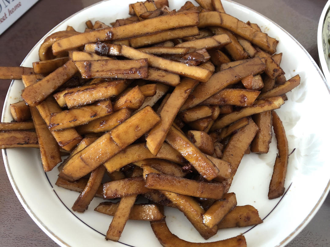 家常炒豆腐干丝