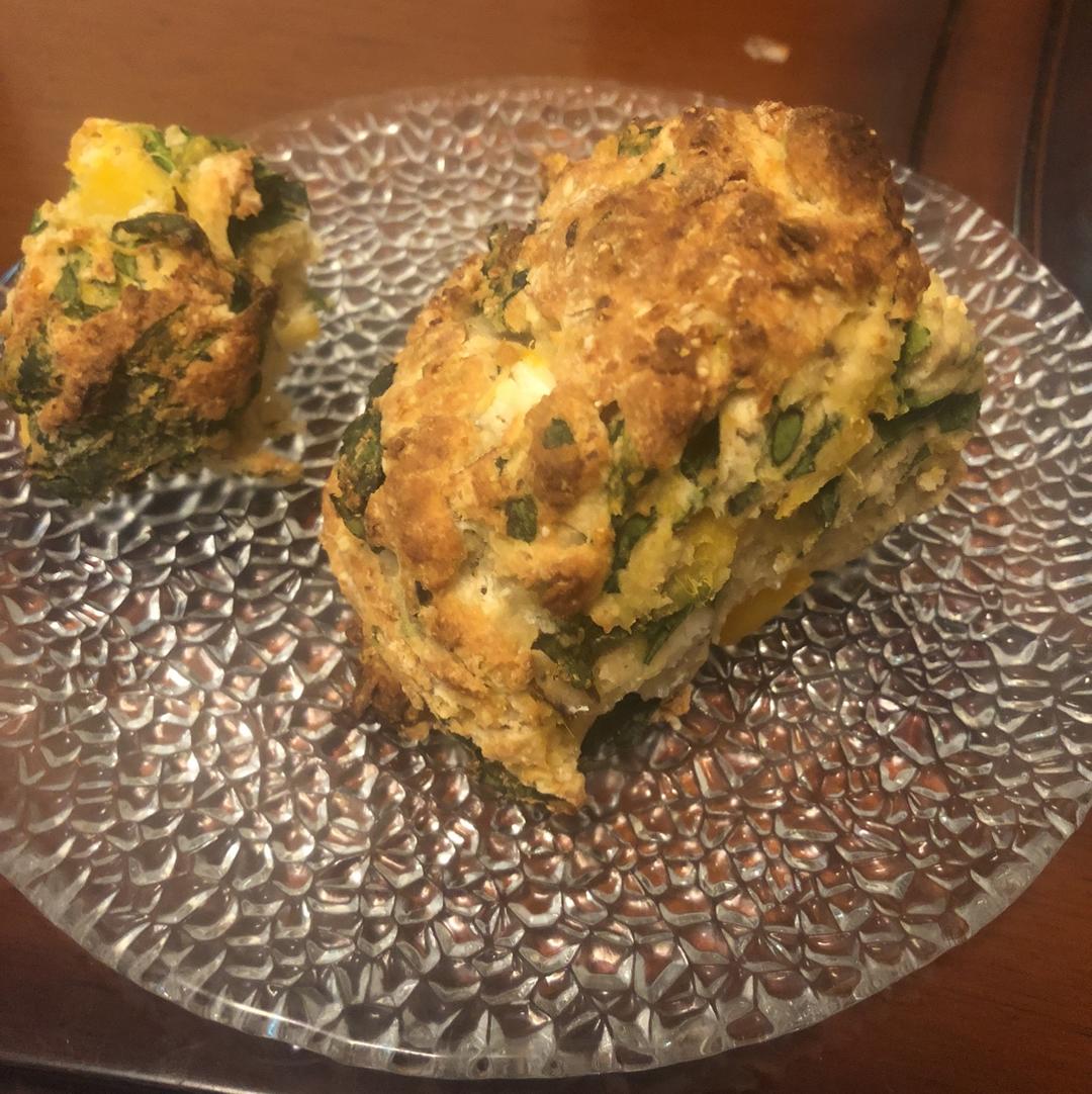 菠菜南瓜奶酪丹波面包丨健康·烘焙