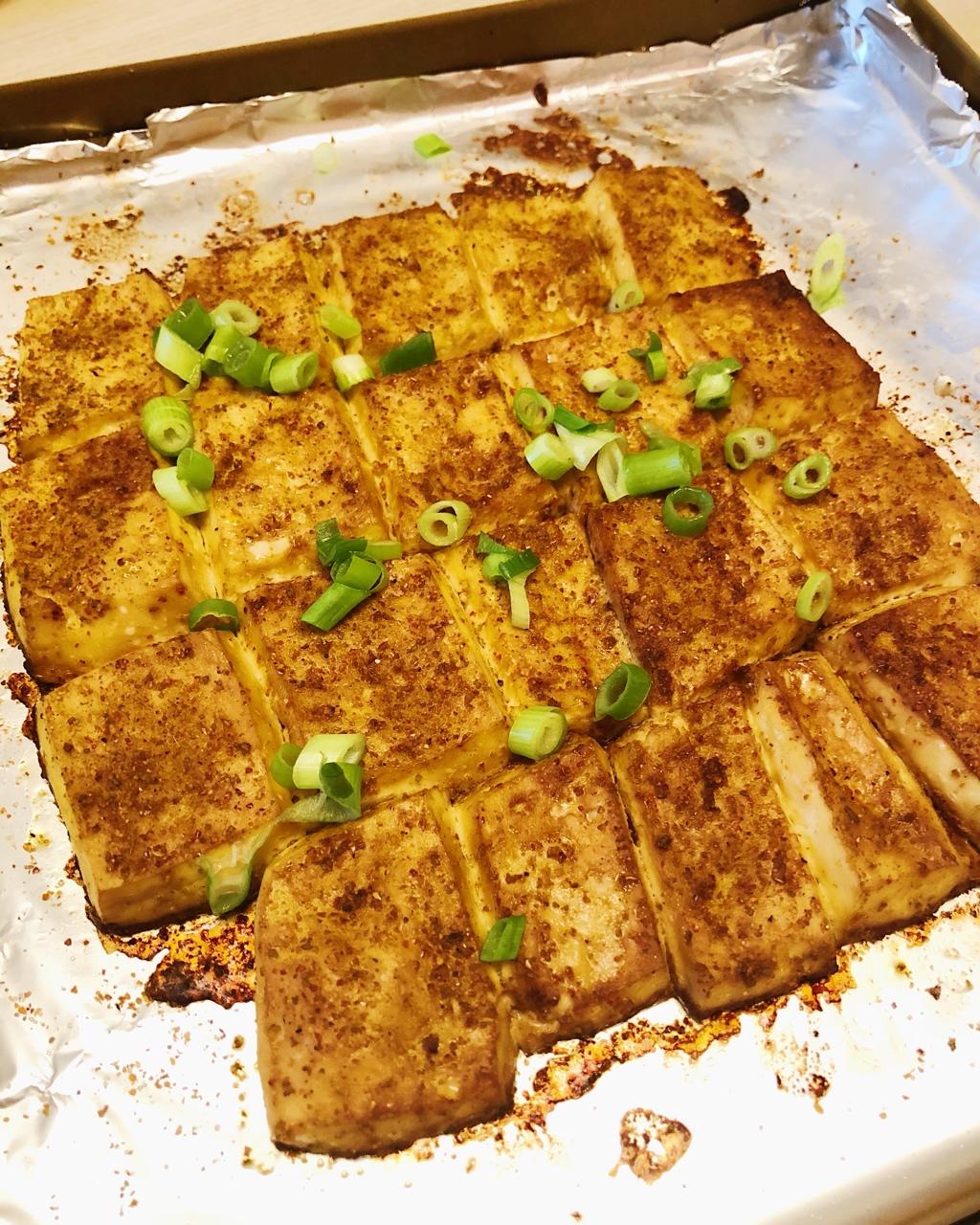 旋旋的糖包儿做的烤豆腐