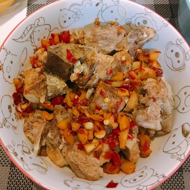 ［湘菜］豆豉剁椒蒸排骨