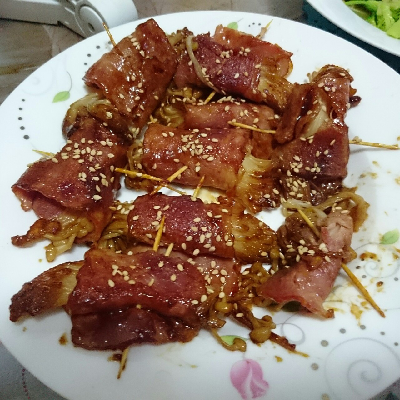 金针菇培根卷