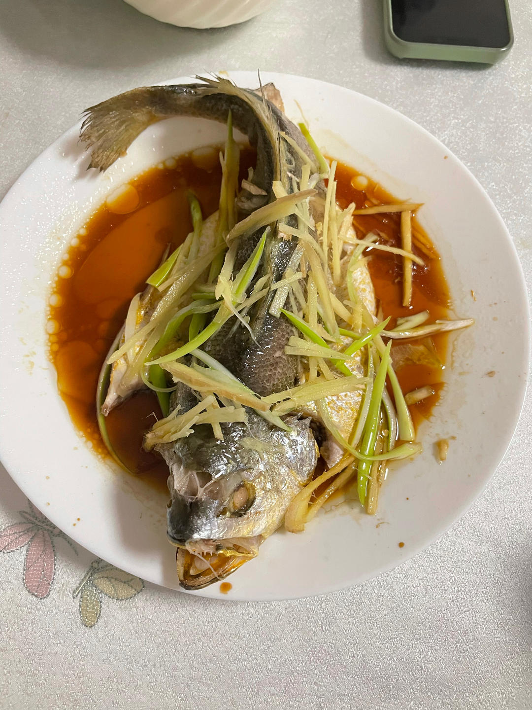 鲜香美味的清蒸大黄鱼！