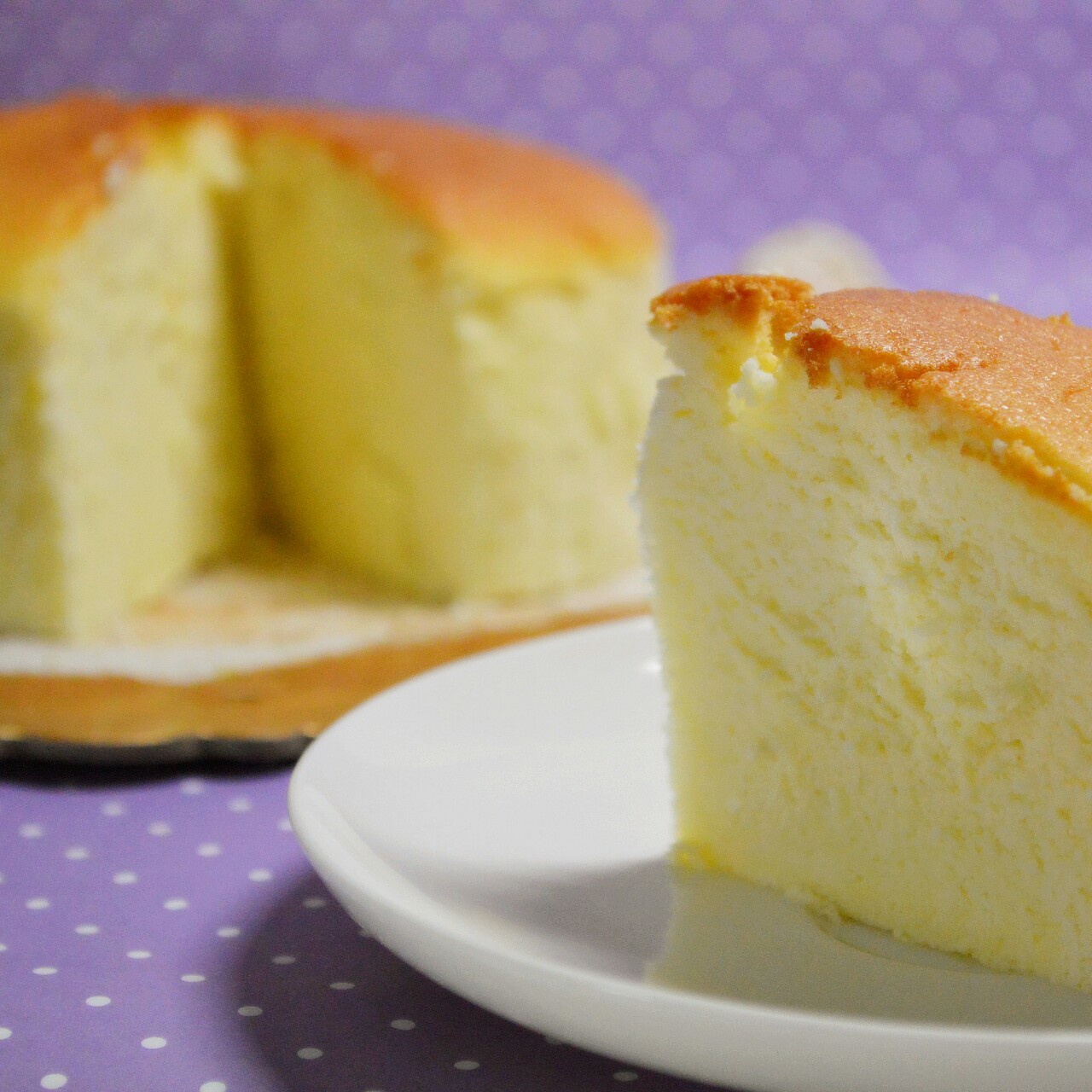 椰香轻乳酪蛋糕