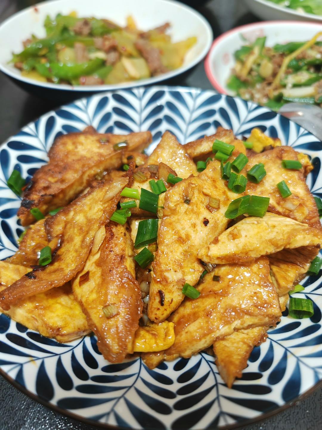 焖煎豆腐