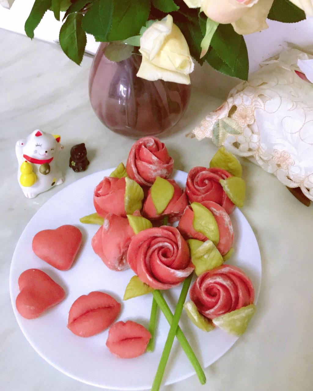玫瑰花馒头
