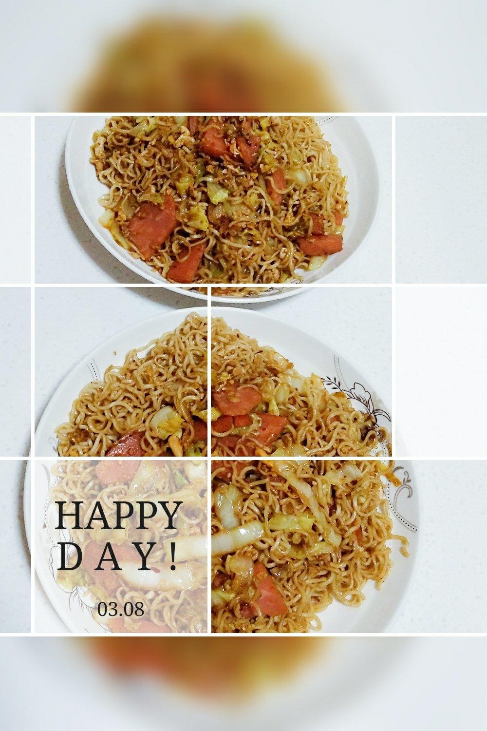 路边摊风味炒方便面