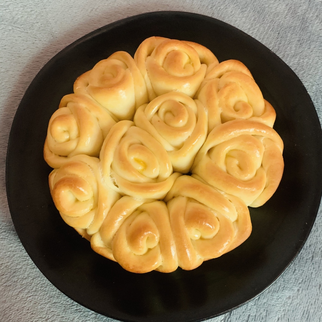 玫瑰花面包