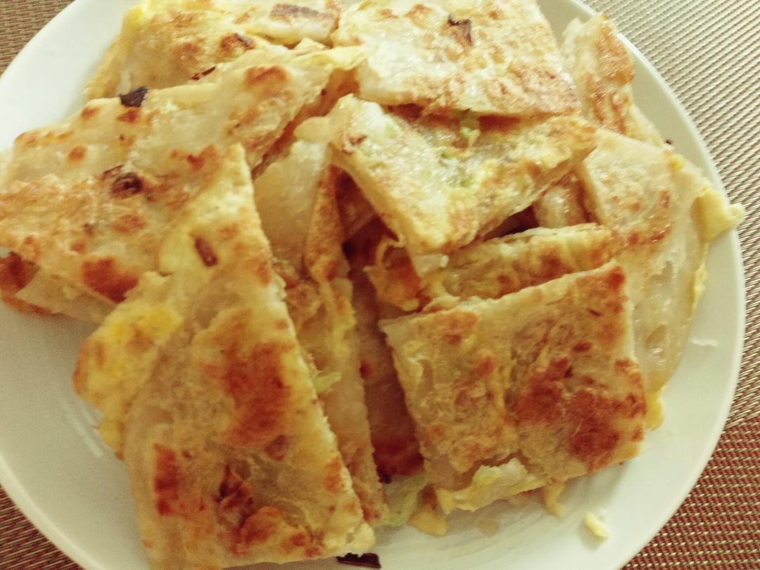 鸡蛋葱油饼                  （更新饼坯保存方法）
