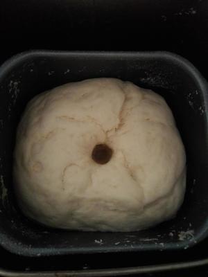 面包机和面的豆角香菇大葱包子的做法 步骤6