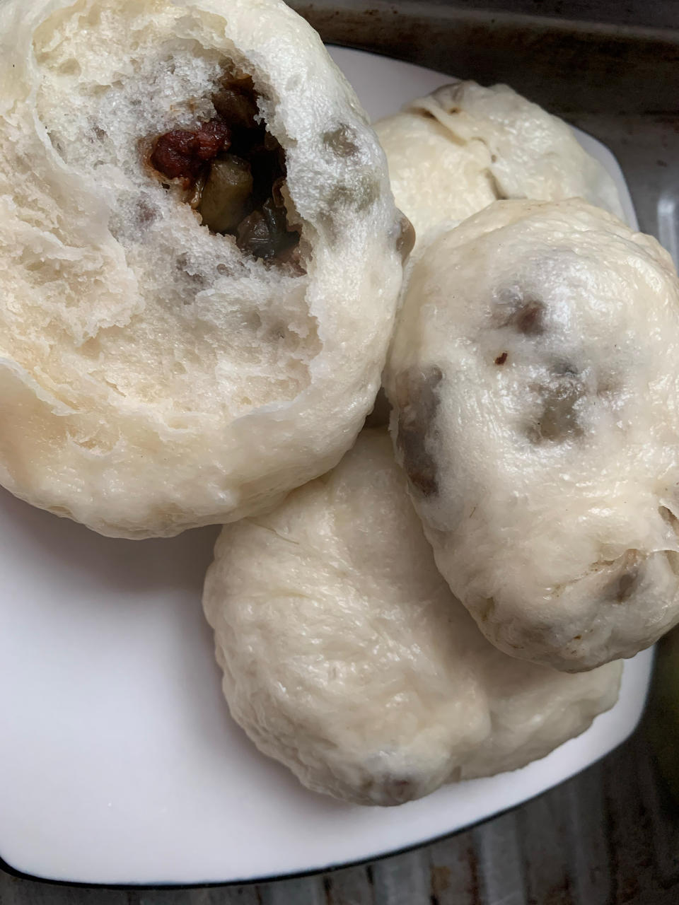 简易版豆角酱肉包