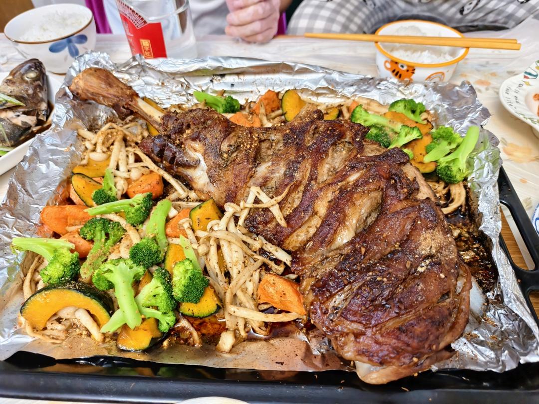 生烤羊腿家庭烤箱版