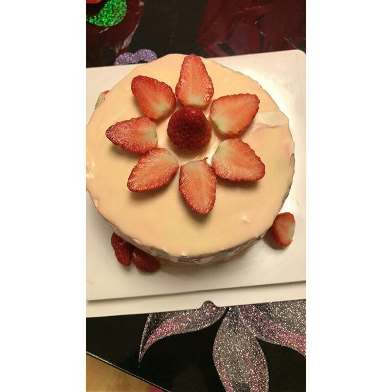 奶油淋面棋格蛋糕