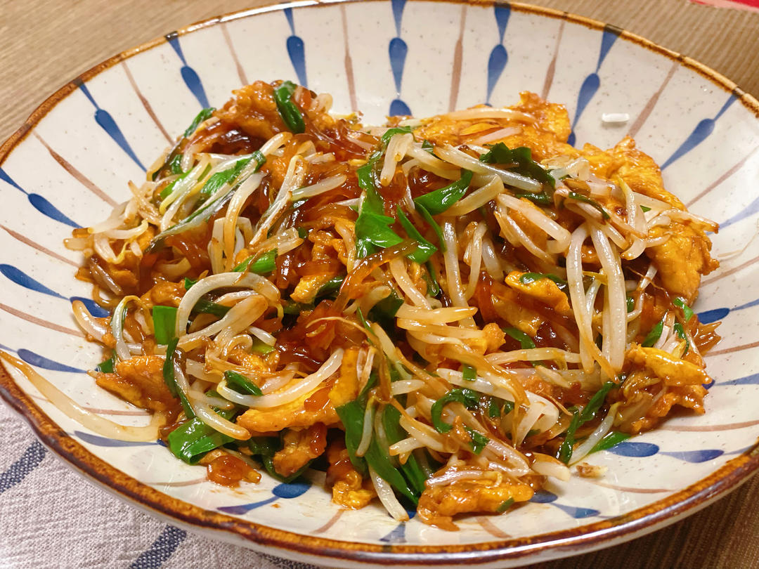炒合菜～经典的拌饭菜，真的太香了