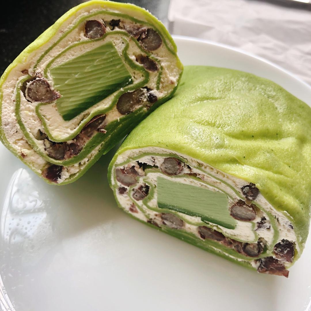 抹茶奶冻毛巾卷【曼食慢语】
