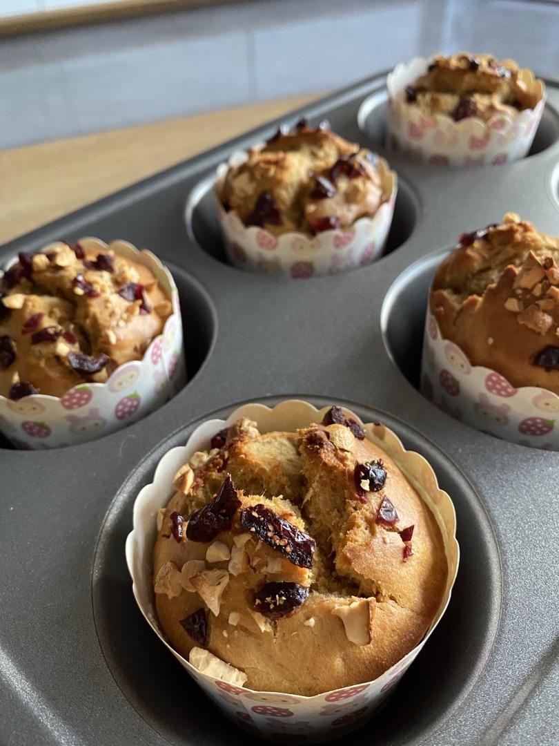 红糖全麦香蕉马芬