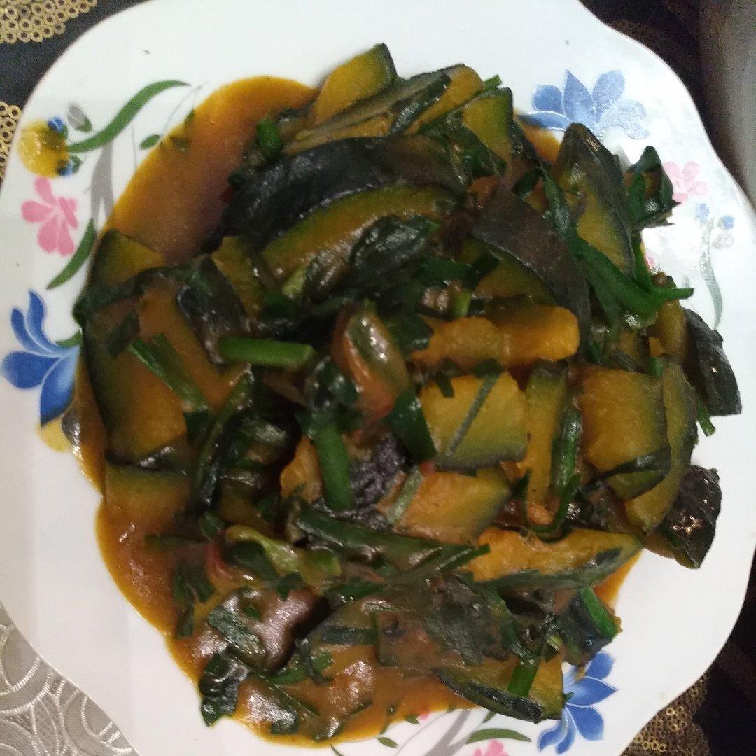 葱油南瓜（快手菜）