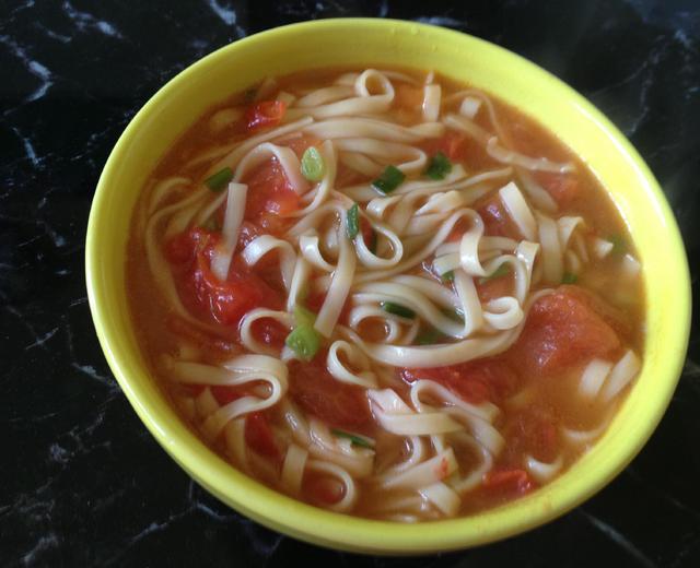 西红柿汤面的做法