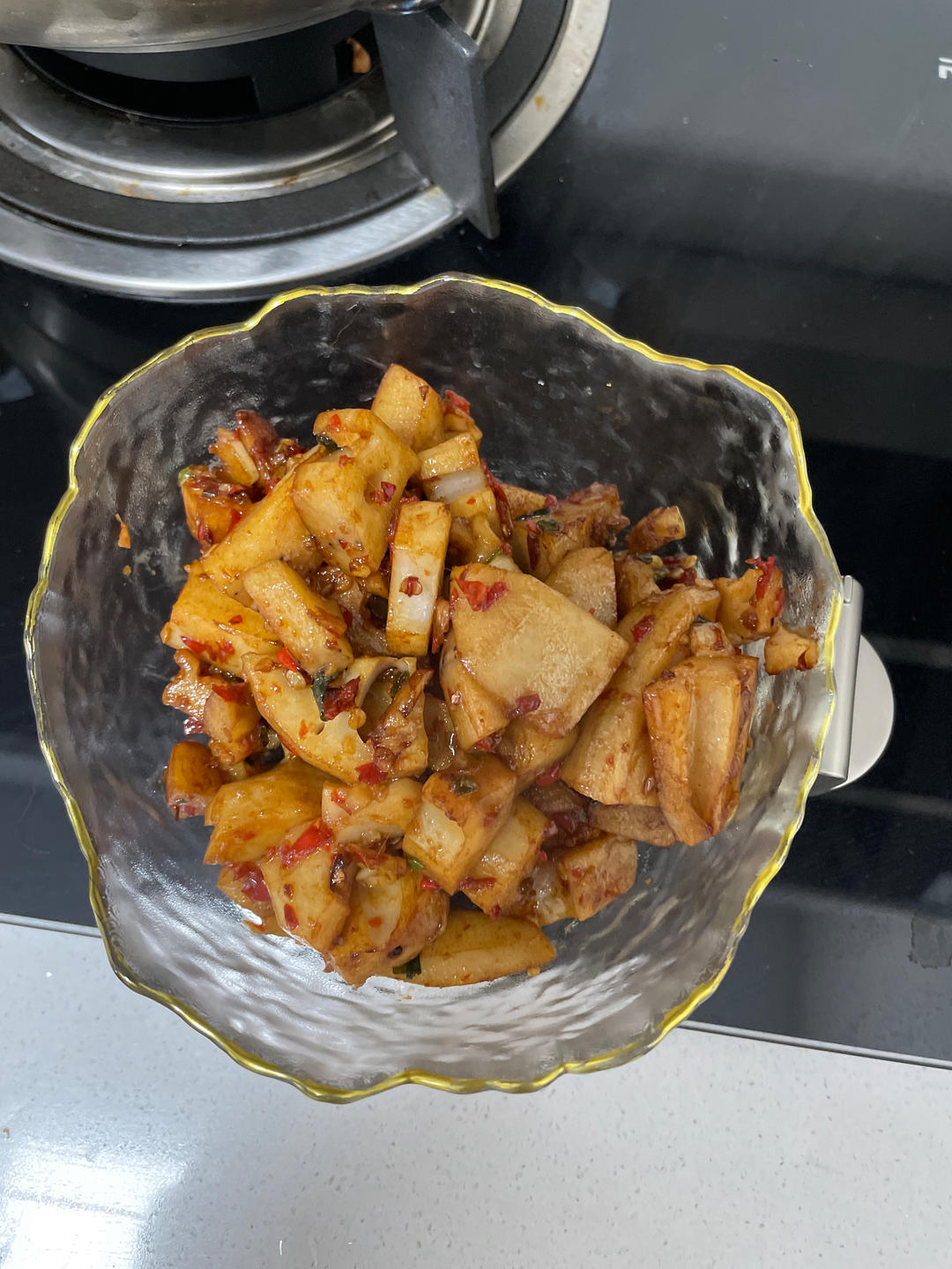 家常快手菜小炒藕丁真香