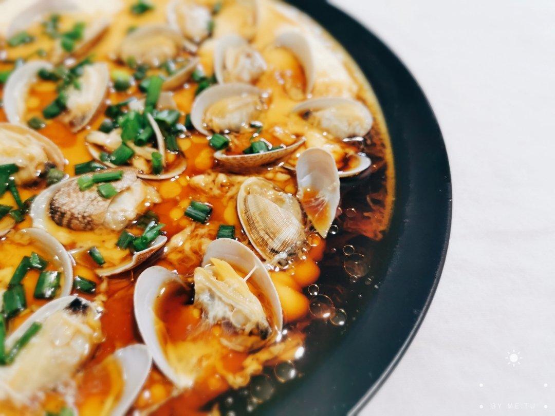 月子餐花蛤蒸蛋