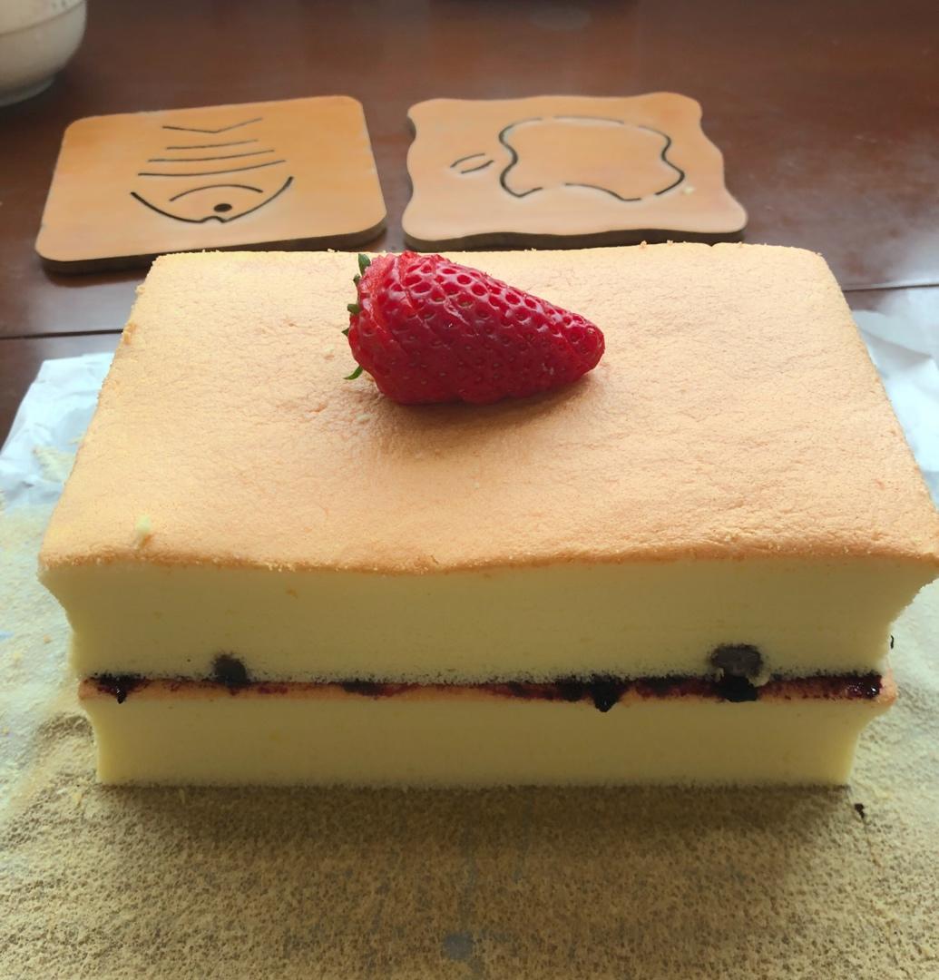 古早蛋糕，原味和巧克力味