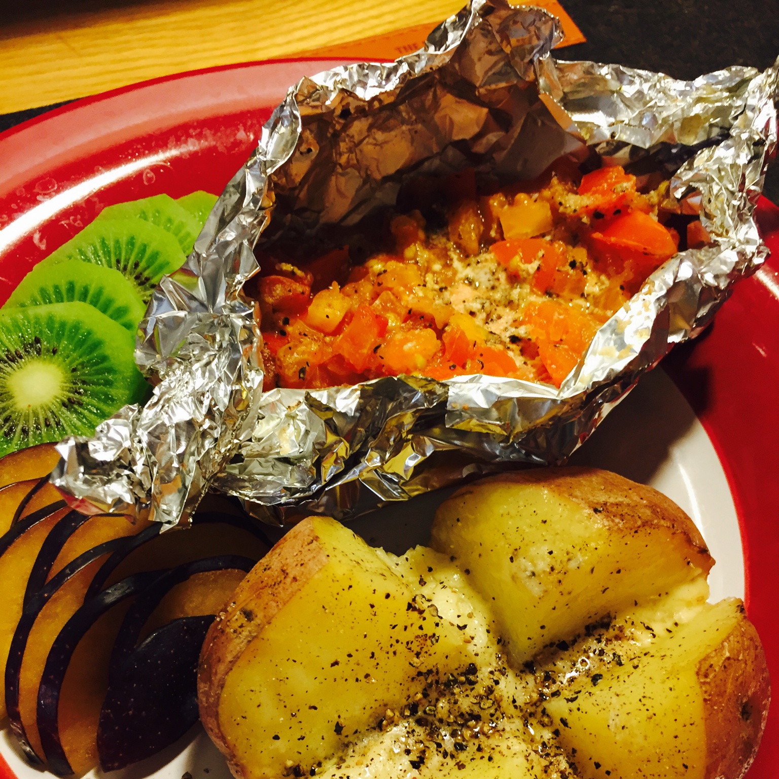 锡纸烤三文鱼  （Salmon Baked in Foil）