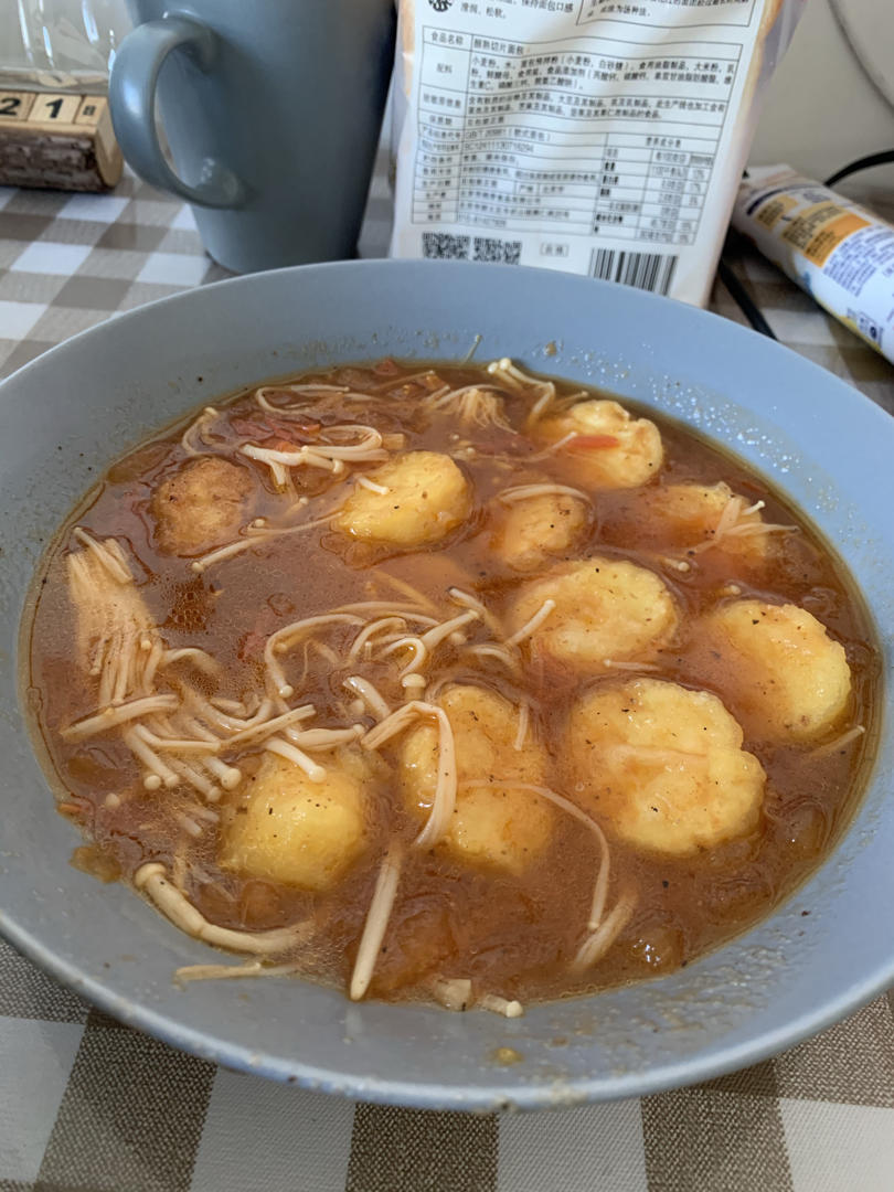 金针菇烧日本豆腐