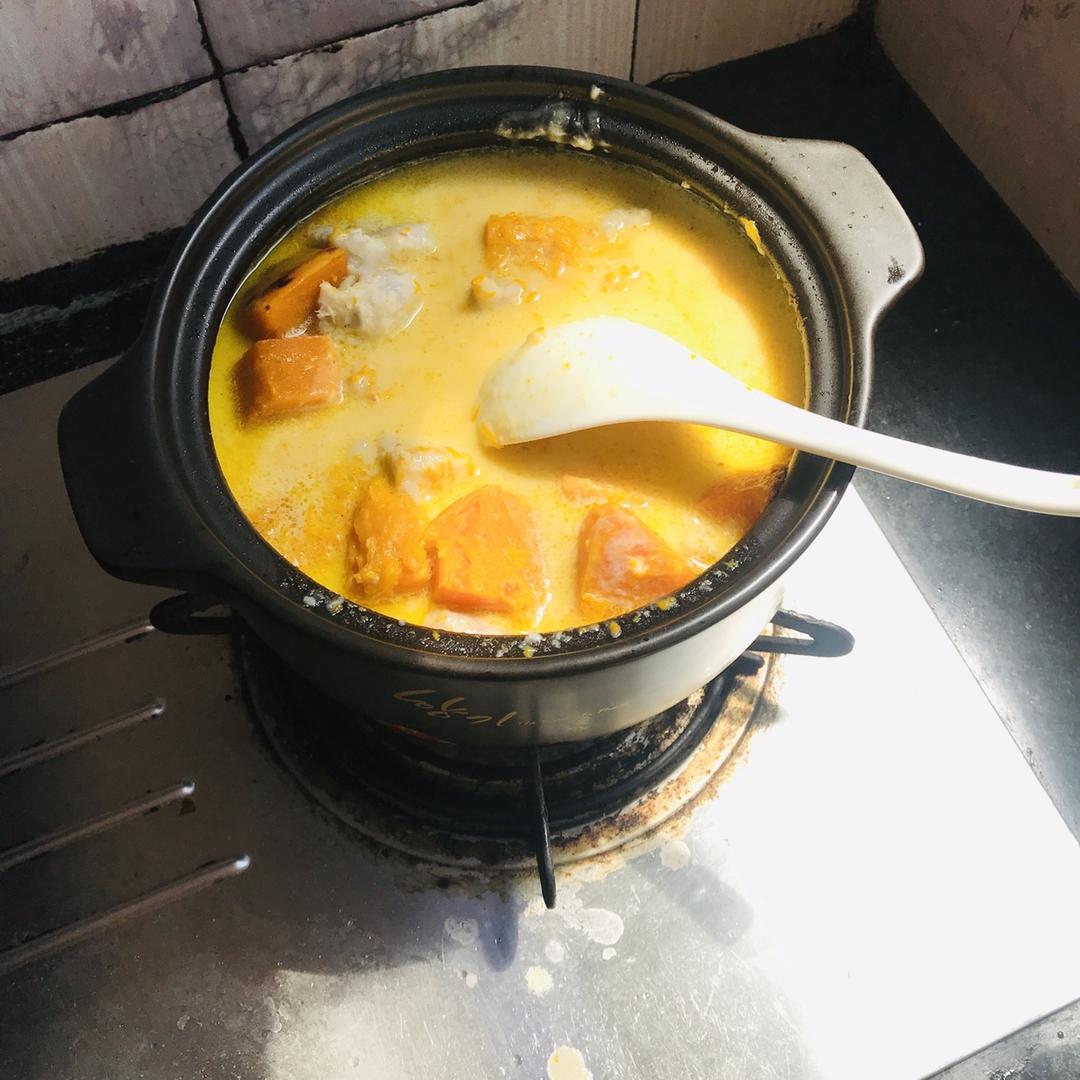 椰汁香芋南瓜煲