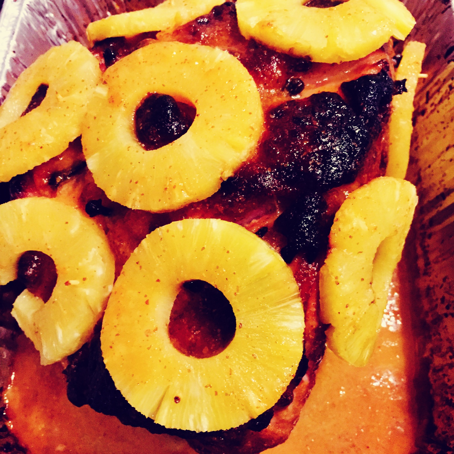 橙香蜜汁烤火腿