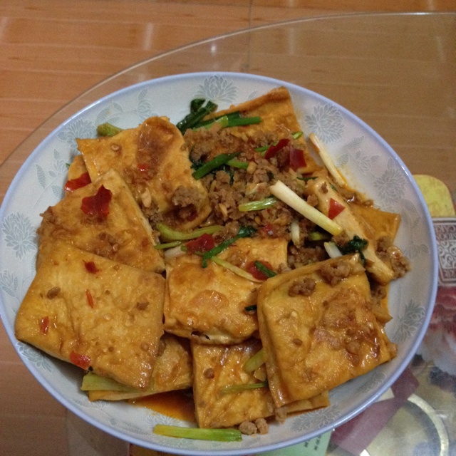 五香煎豆腐
