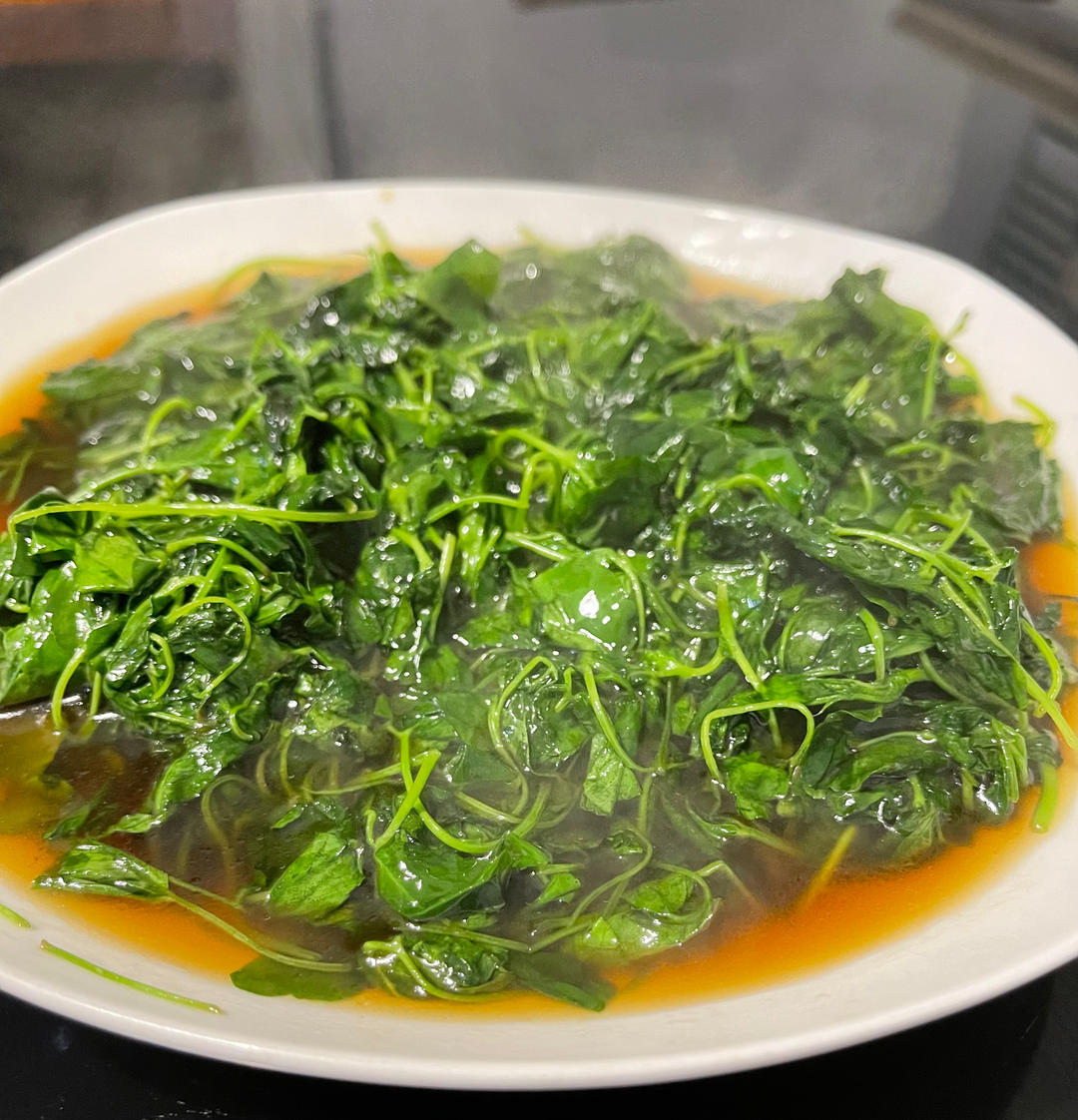 16秒搞定一盘酒香草头