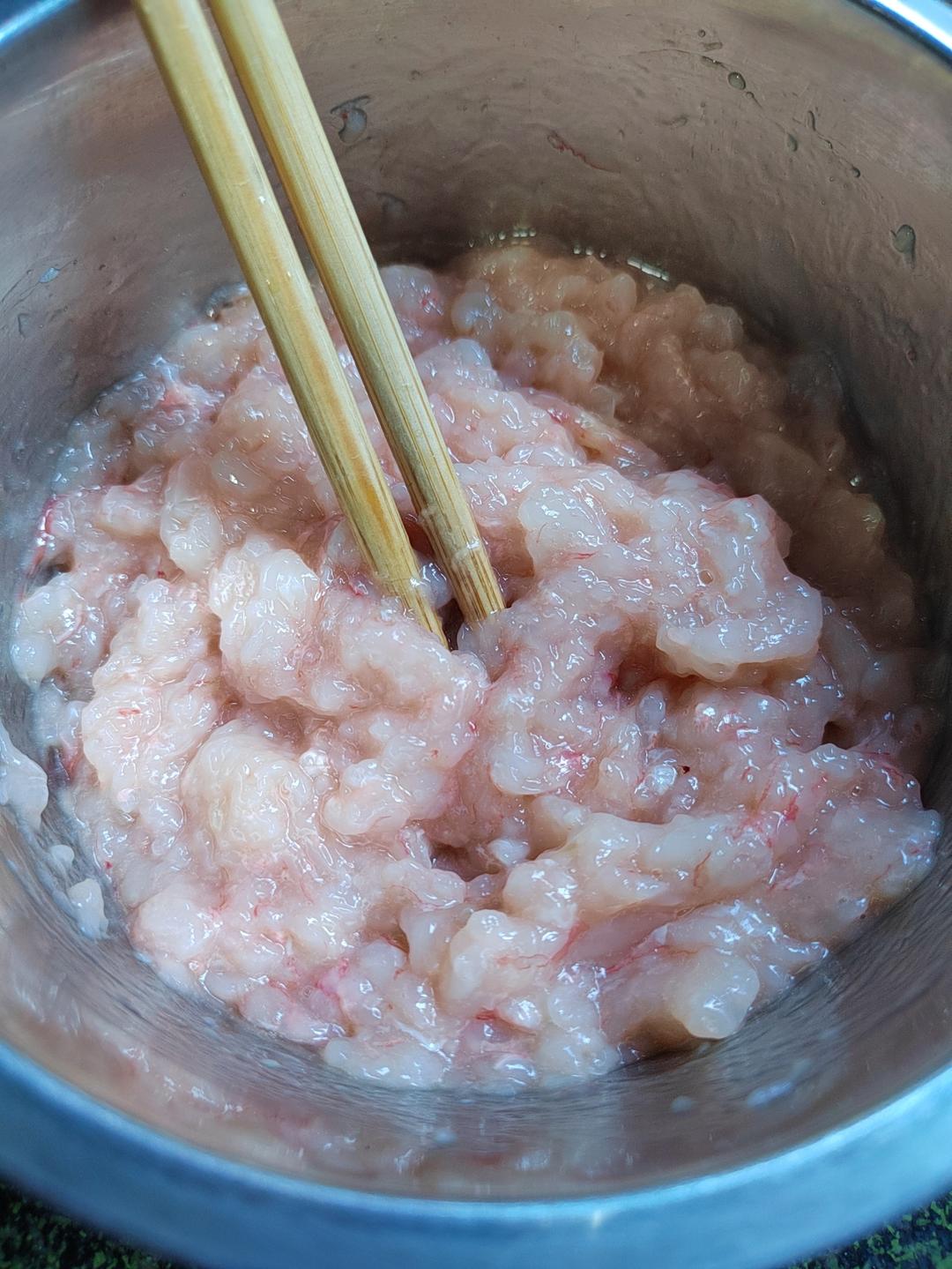 不加粉的Q弹虾滑