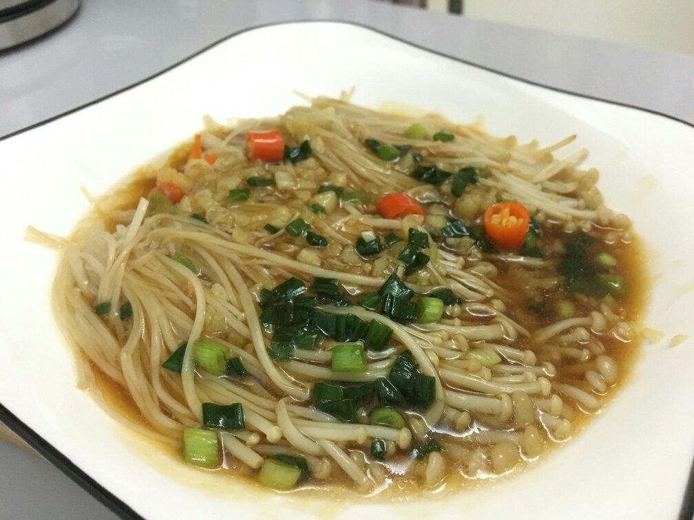蒜蓉蒸金针菇