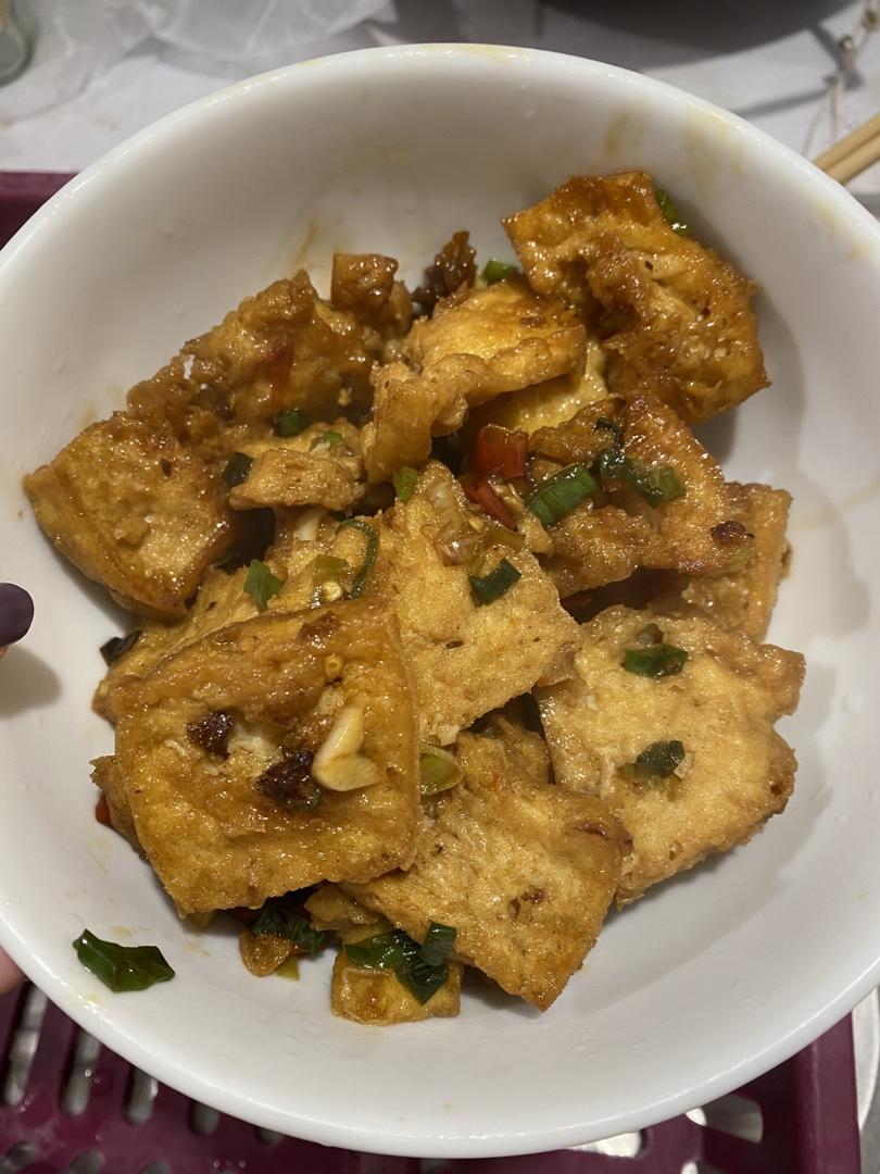 焖煎豆腐